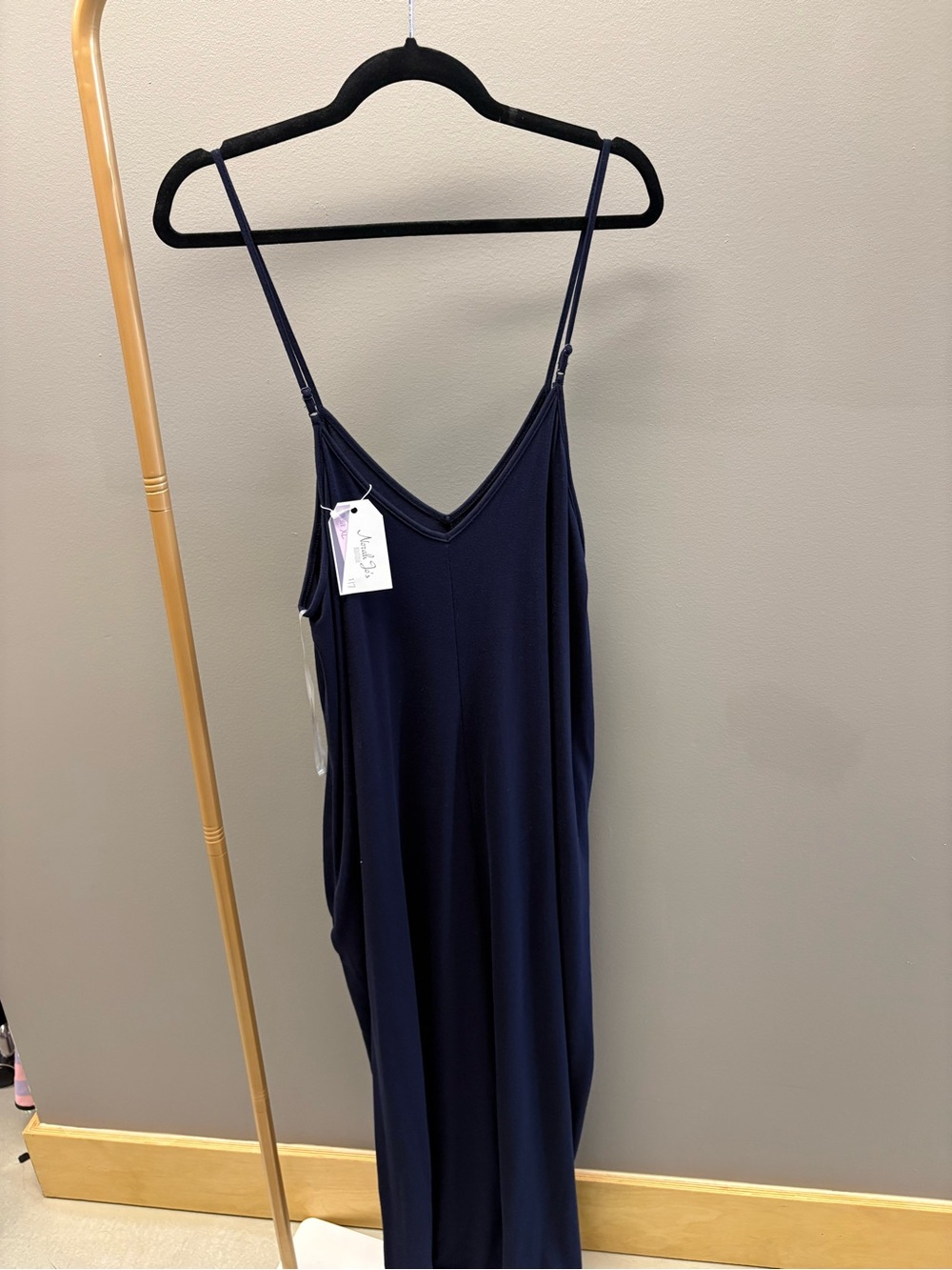 Zenana Outfitters Navy Maxi Slip Dress